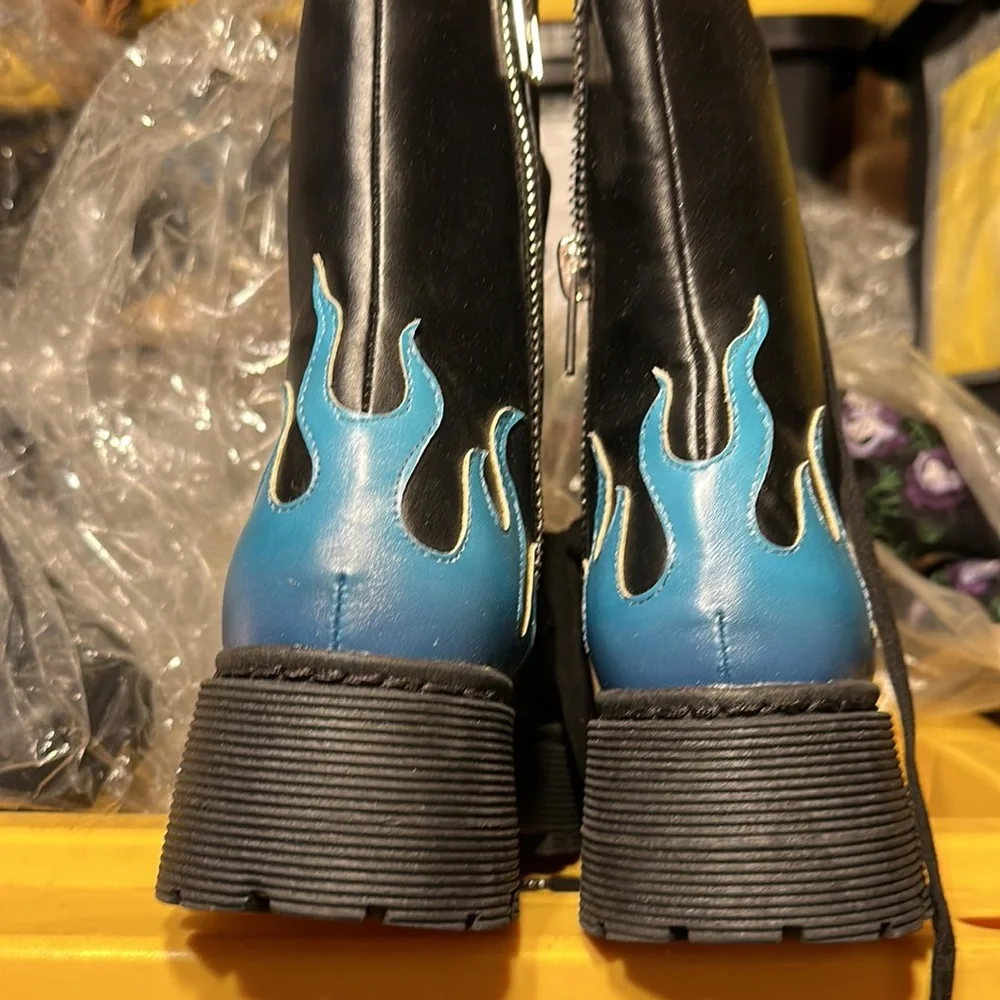 #38 Current mood, dolls, kill flame, vegan ankle boots, brand new - Picture 4 of 5